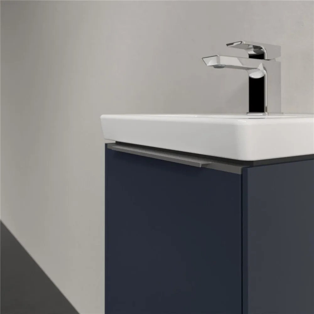 VILLEROY &amp; BOCH Subway 3.0 závesná skrinka pod umývadielko, 1 dvierka, pánty vľavo, 351 x 309 x 429 mm, Marine Blue, C58300VQ