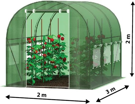 Foxigy Záhradný fóliovník 2x3m s UV filtrom STANDARD
