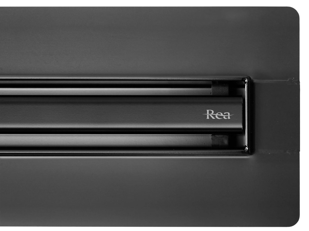 Rea Neox Slim Pro, sprchový odtokový žľab 90cm, čierna matná, REA-G2711