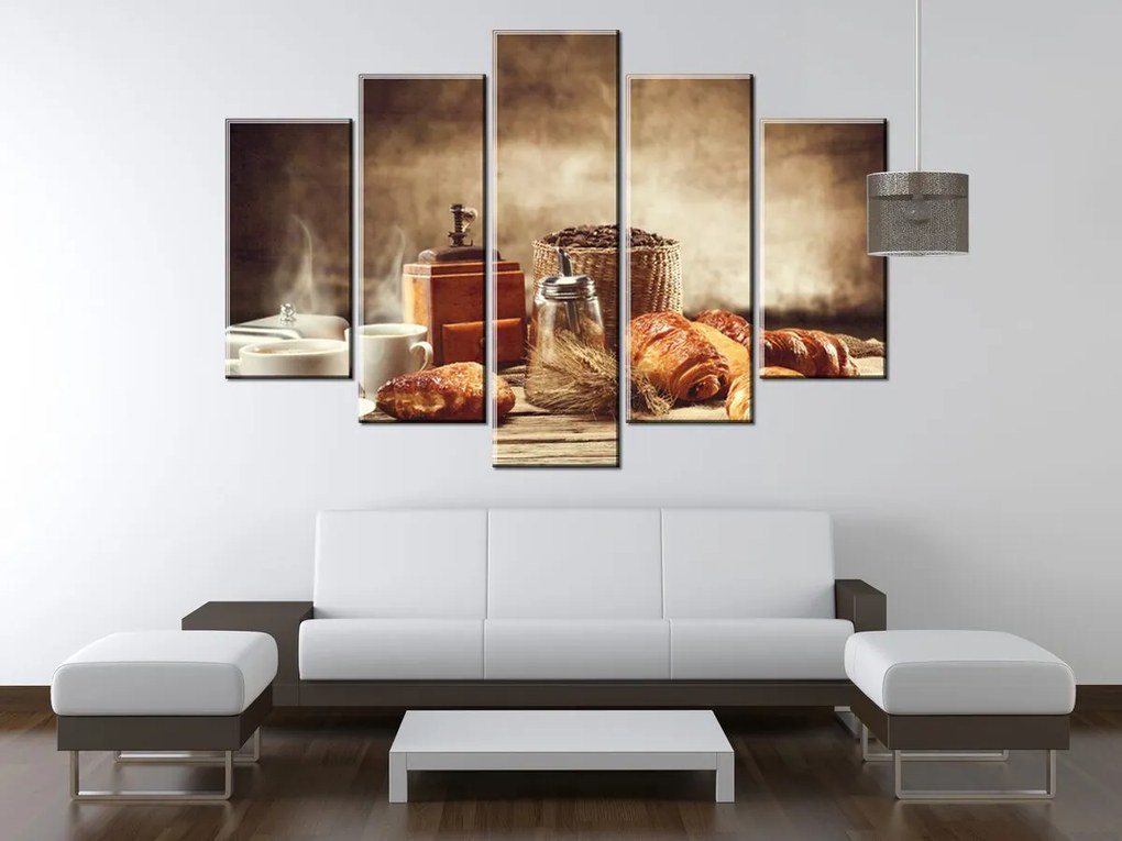 Gario Obraz na plátne Chutné raňajky - 5 dielny Rozmery: 100 x 63 cm