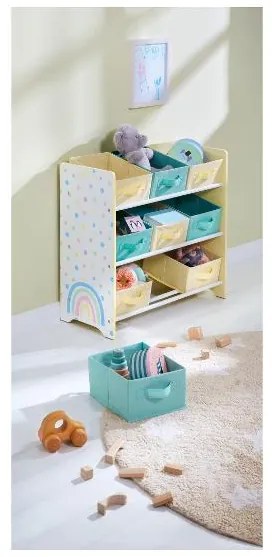Livarno home Regál do detskej izby (dúhový/žltý) (100384983)