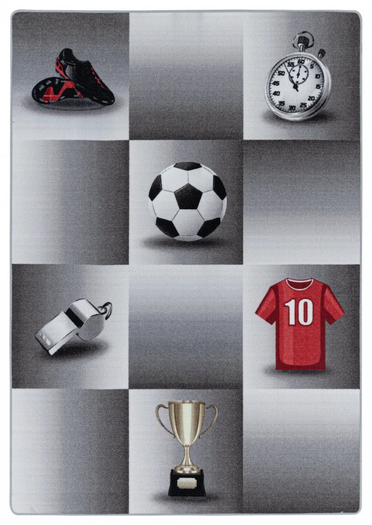 Ayyildiz, Kusový koberec Play 2906 grey, 140x200, šedá, detská izba