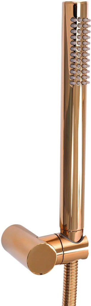 Rea Lungo, podomietková sprchová súprava s vaňovou výlevkou + box, medená lesklá, REA-P7998