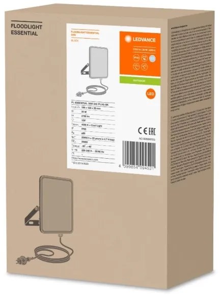 Ledvance - LED Vonkajší reflektor FLOODLIGHT ESSENTIAL LED/30W/230V IP65