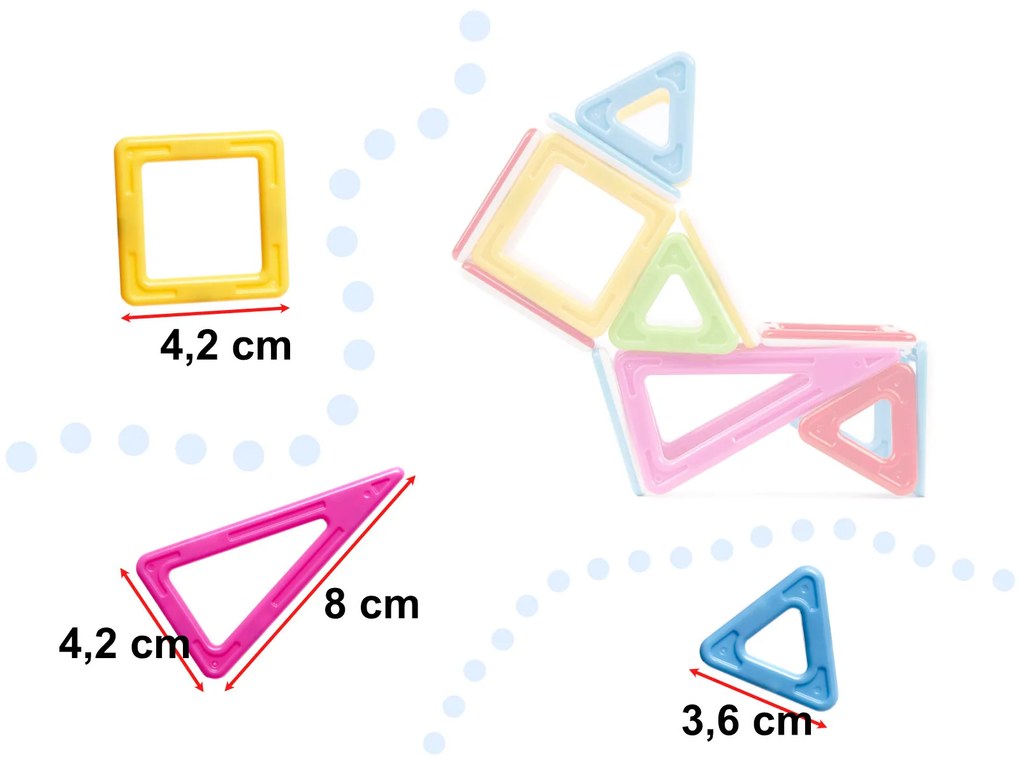 KIK MAGICAL MAGNET MINI 38ks 3+ v3 magnetických tehličiek