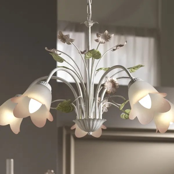 ONLI - Luster na reťazi BOTTON DORO 5xE14/6W/230V