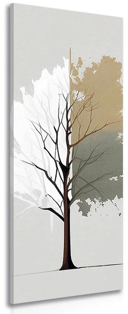 Obraz zaujímavý minimalistický strom - 45x135