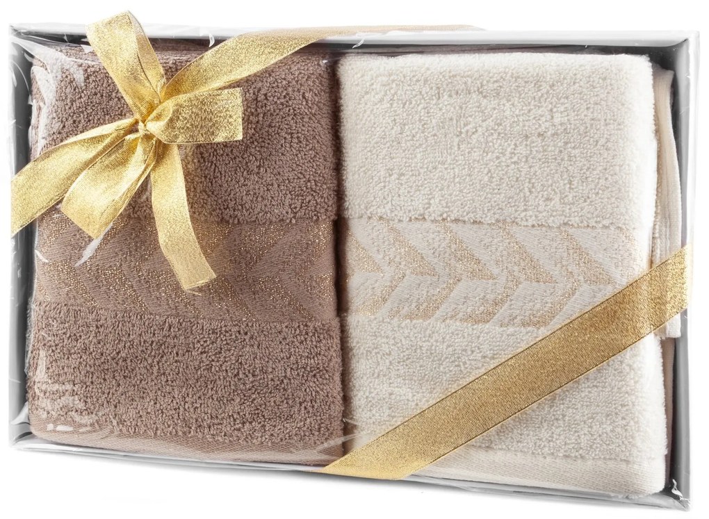 EUROFIRANY BAVLNENÝ UTERÁK GLOW SADA 2 KS 50X90 CM VIACFAREBNÁ