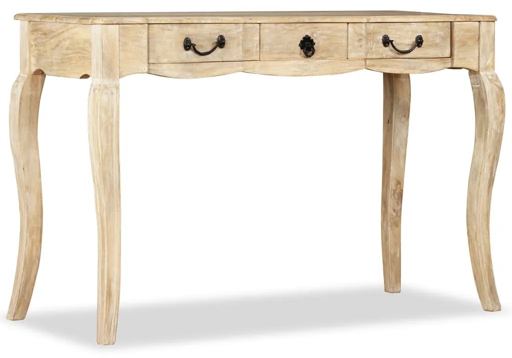 vidaXL Konzolový stolík, masívne mangovníkové drevo, 120x50x80 cm