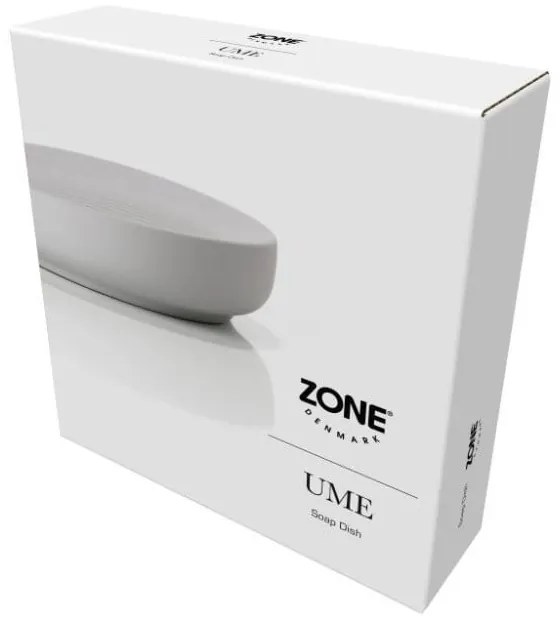 Svetlosivý kúpeľňová miska na mydlo z kameniny Zone Soft Grey