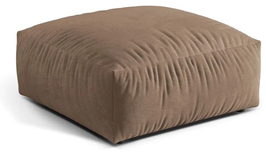 Svetlohnedá zamatová modulárna podnožka Martina – Micadoni