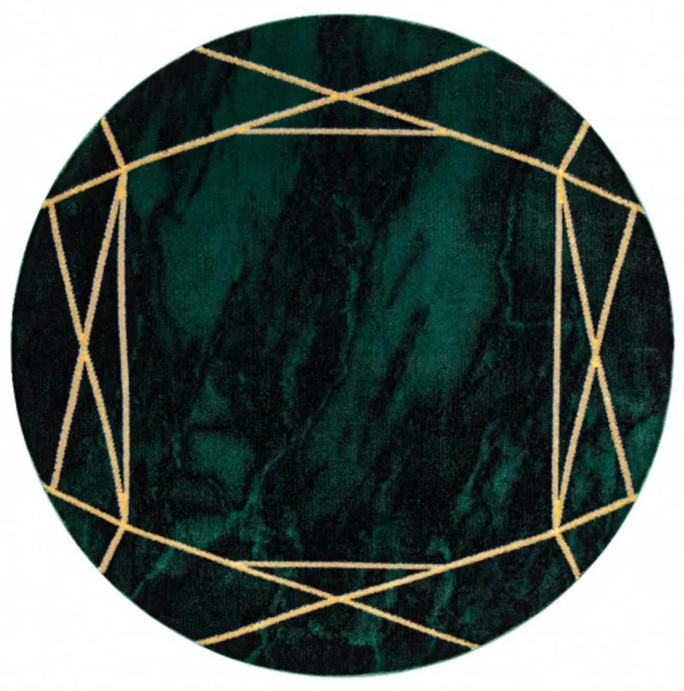 Kusový koberec Teo zelený kruh 120cm
