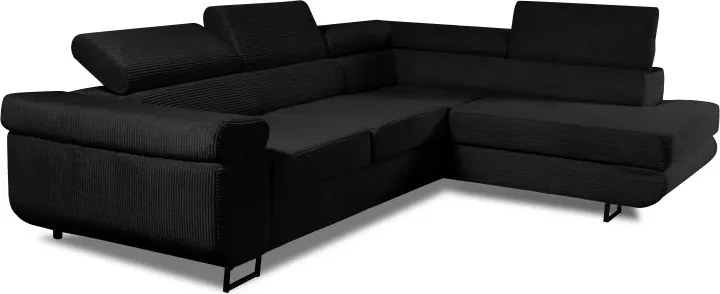 Sedacia súprava Harry, pravá, čierná (lincoln 100)