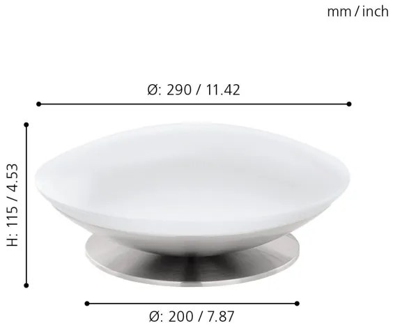 Eglo 33324 - LED RGBW stmievateľná stolová lampa FRATTINA-C 1xLED/18W/230V matný chróm