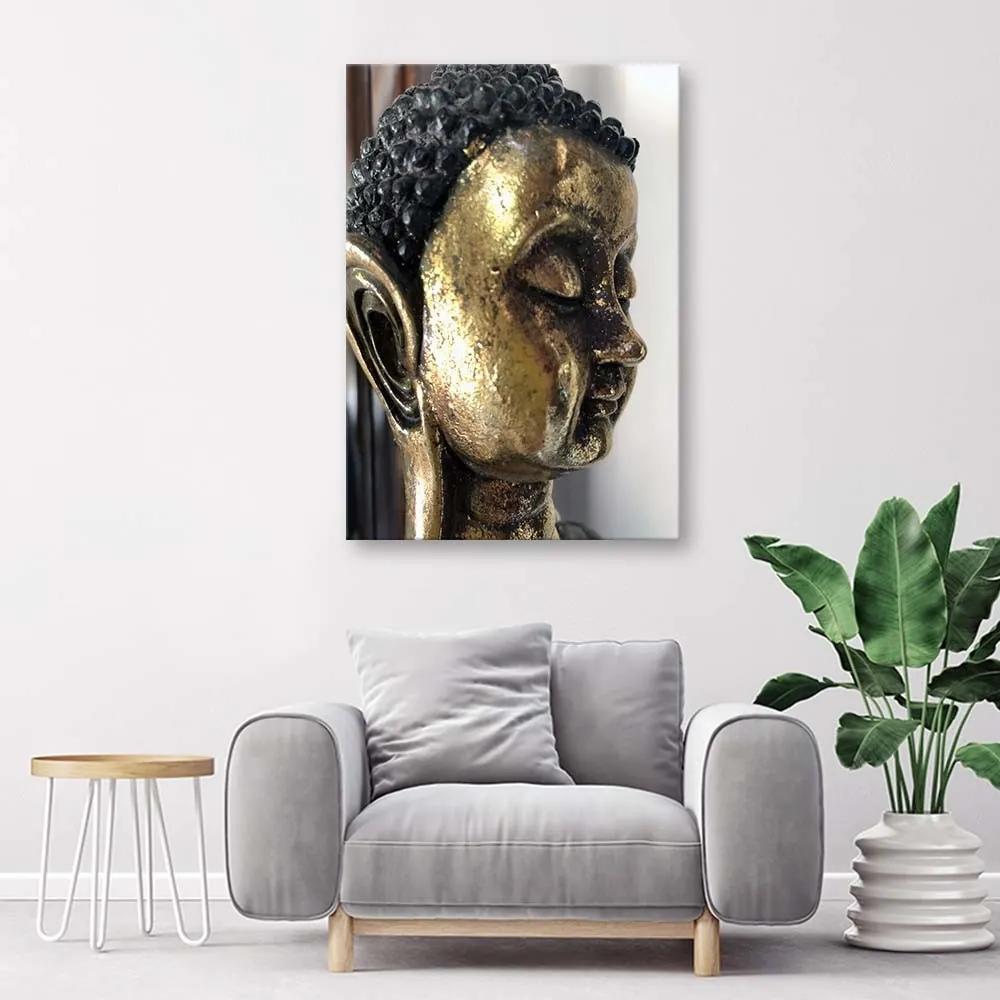Obraz na plátně Golden Buddha Zen Spa - 60x90 cm