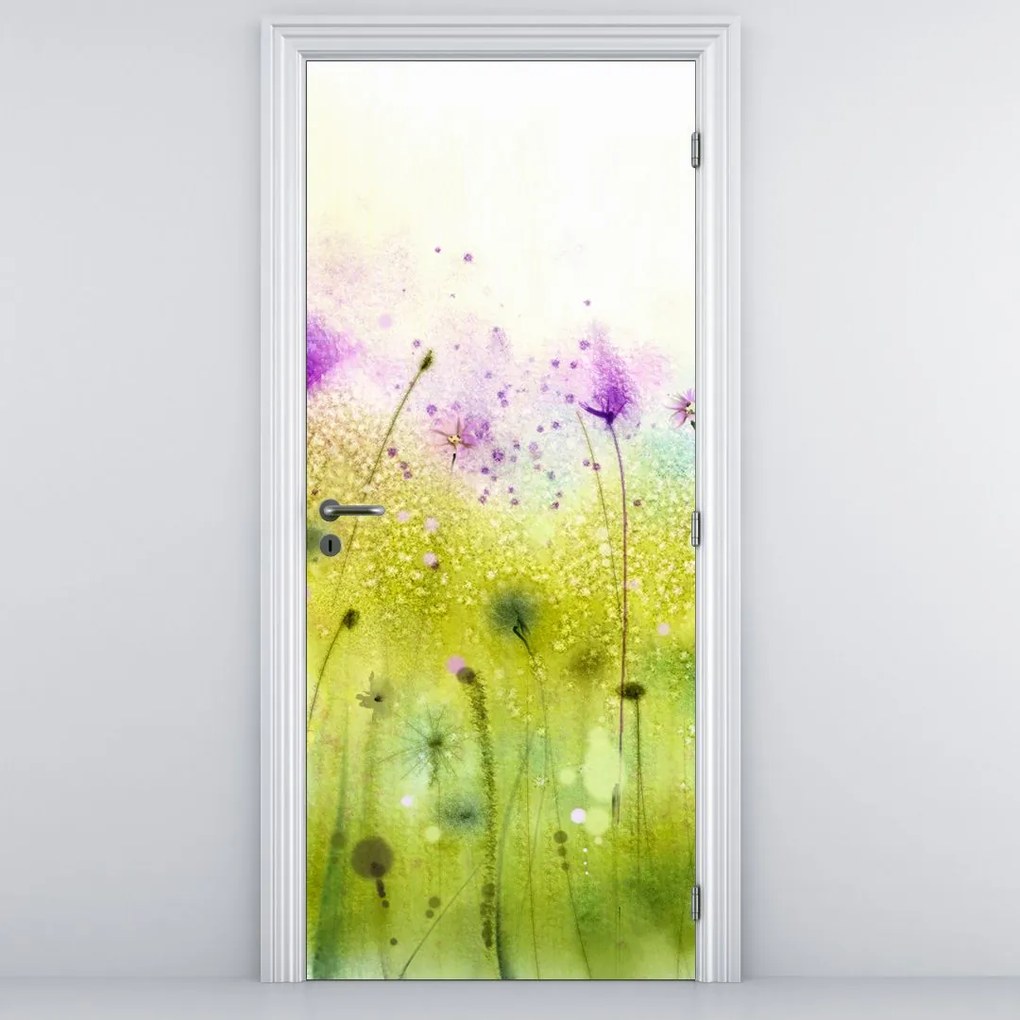 Fototapeta na dvere - Lúčne kvety (95x205cm)