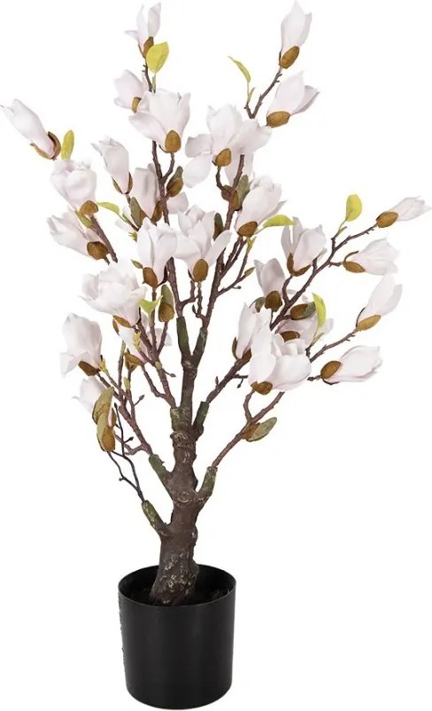 Dekoračný stromček Magnolia s ružovkastými kvetmi - 20*20*75 cm