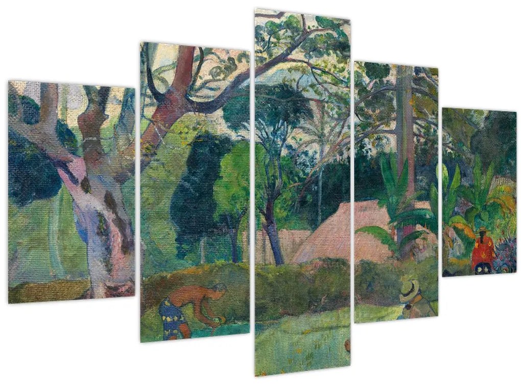 Obraz - Paul Gauguin, Te raau rahi (The Big Tree), reprodukcia (150x105 cm)