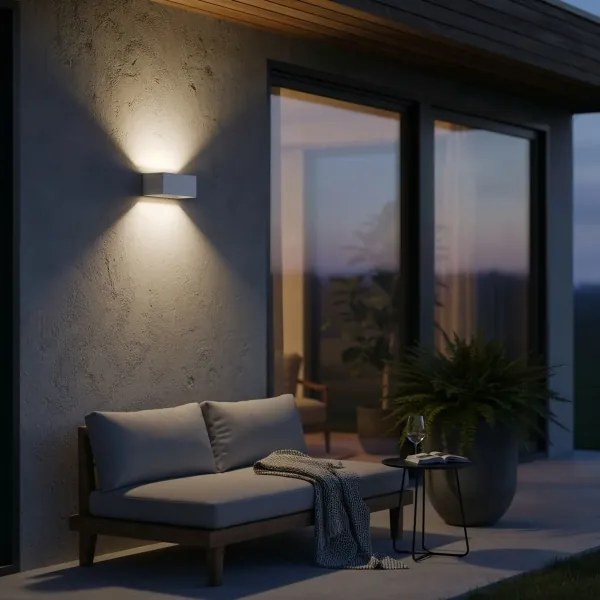 Ideal Lux - LED Vonkajšie nástenné svietidlo ATOM LED/25W/230V IP54 biela