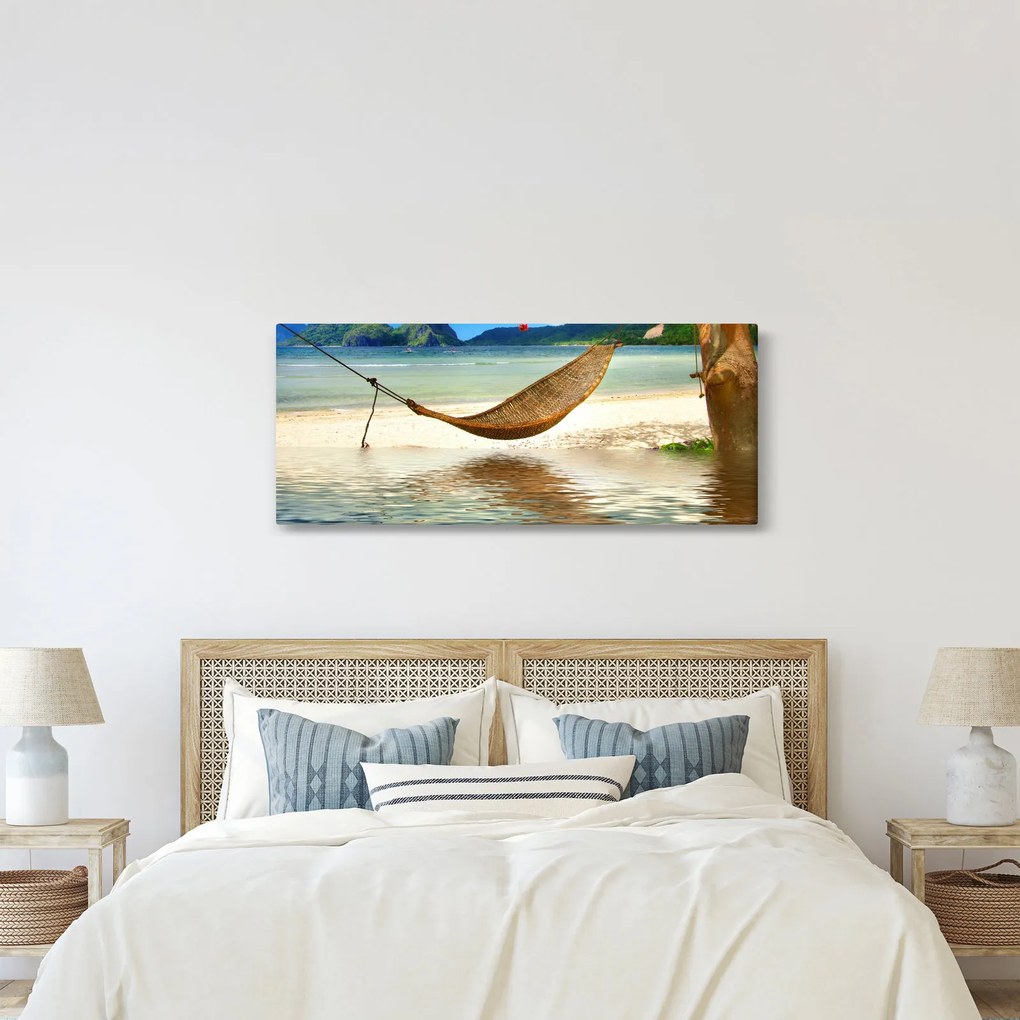Obraz - Relax na pláži (120x50 cm)