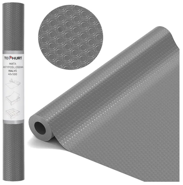 Protišmyková podložka HALVE sivá 48x500 cm