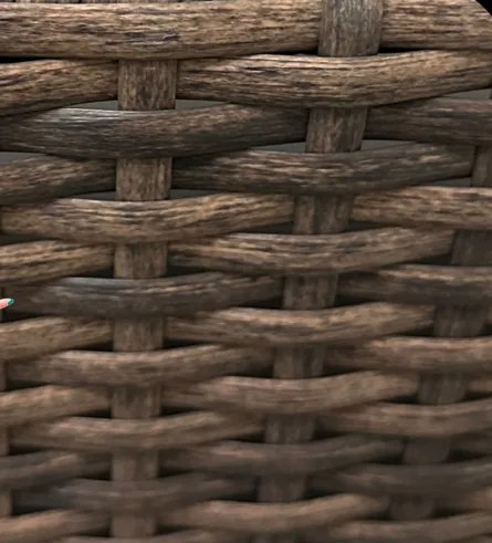 Ratanová súprava so stolíkom a 2 kreslami - hnedá + antracitové vankúše