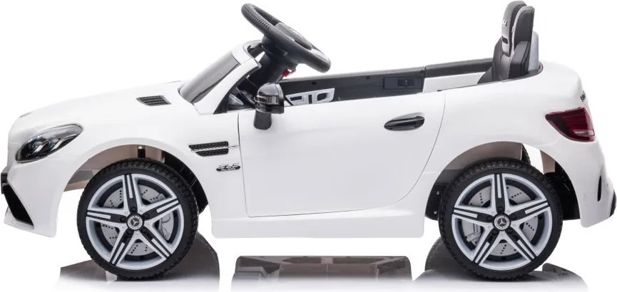 LEAN CARS Elektrické autíčko Mercedes SLC 300 LED MP3 biele