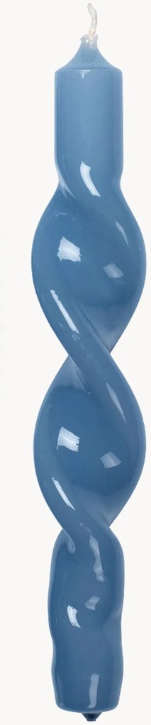 Ručne vyrobené kužeľovité sviečky Twist, 2 ks