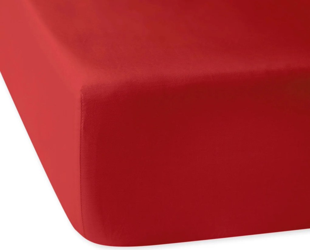 SATÉNOVÉ PRESTIERADLO ČERVENÁ 029 160X200 CM