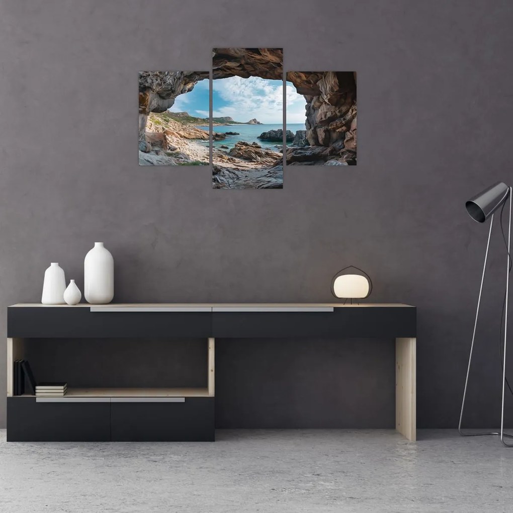 Obraz - Jaskyňa pri mori (90x60 cm)