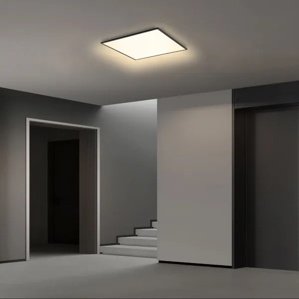 Brilagi - Stmievateľné LED svietidlo SLIMFRAME LED/36W/230V 45x45 cm čierna + diaľkové ovládanie