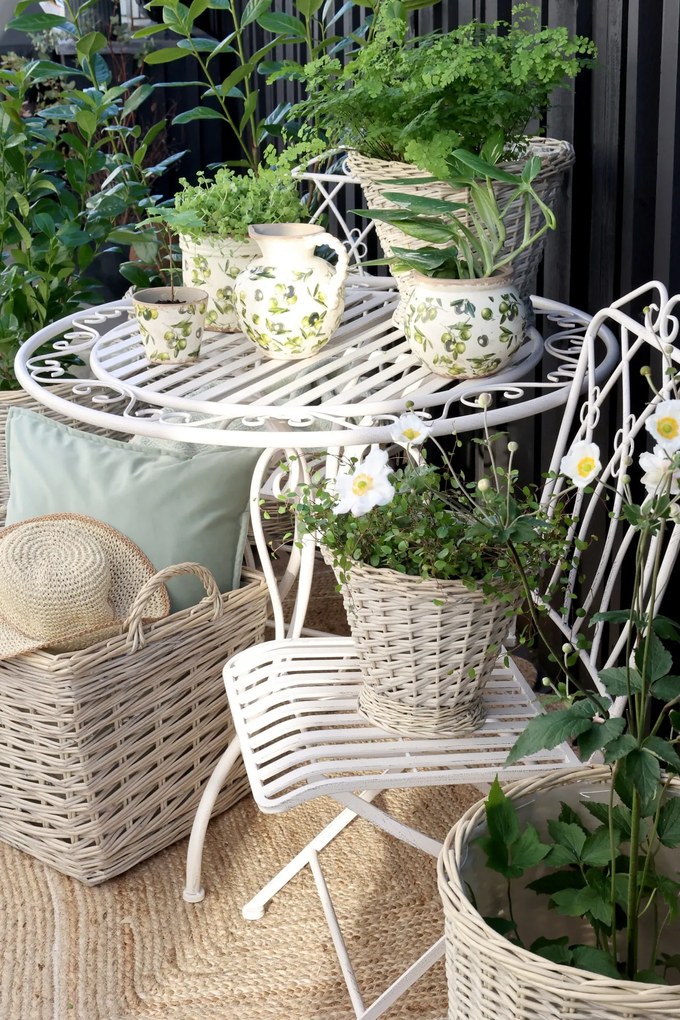 Chic Antique Prútený obal na kvetináč French L