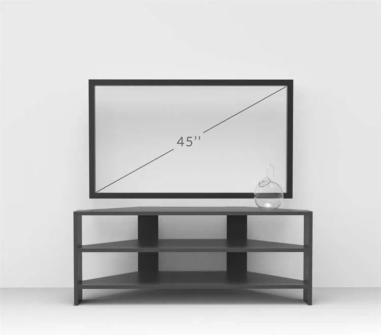 Rohový TV stolík Houseland Thales mocha