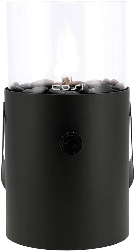Plynový lampáš COSI Cosiscoop Original, kov čierny ~ Ø16 x výška 30 cm