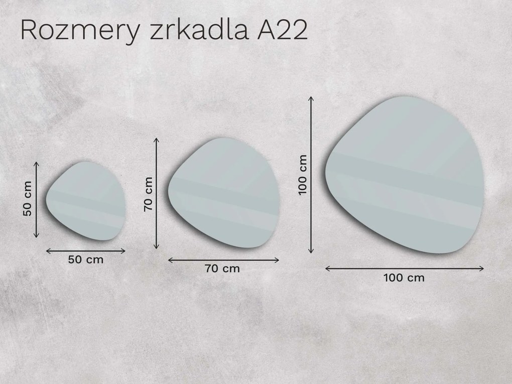 Organické LED zrkadlo s osvetlením A22