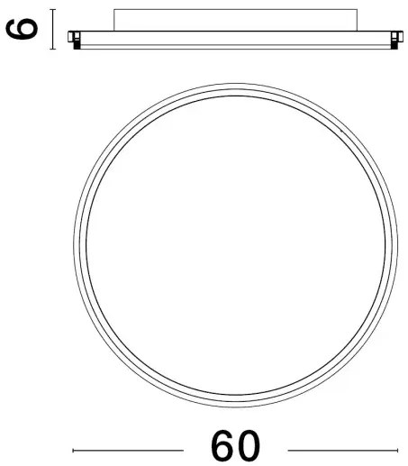 LED stropné svietidlo Willow R 60 zlaté