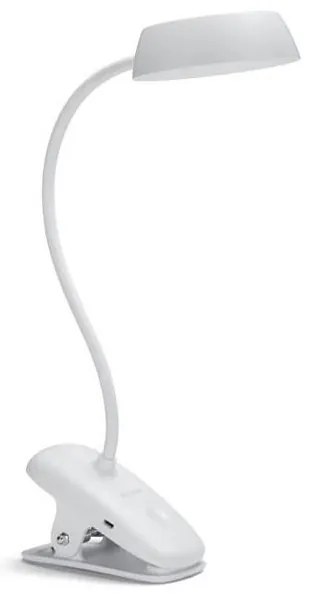 Philips - LED Stmievateľná lampa s klipom DONUTCLIP LED/3W/5V 1200 mAh biela