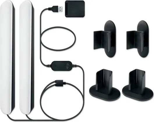 Philips - SADA 2× LED RGBIC stmievateľné svietidlo SMART GRADIENT LED/8 W/230 V Wi-Fi