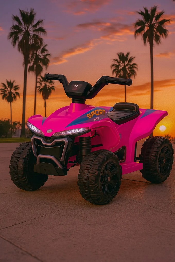 Elektrické autíčko QUAD Kids E-ATV ružové