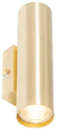 Moderná nástenná lampa mosadz 2-svetlo - Jeana