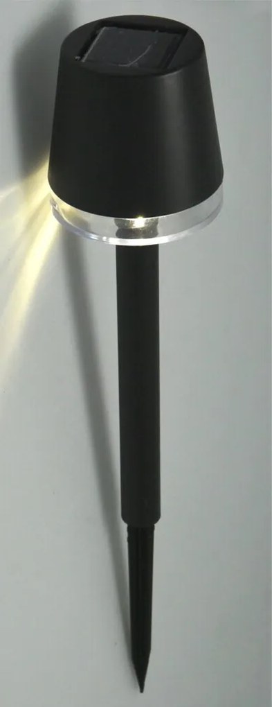 Solární LED lampa Seldon 29 cm černá