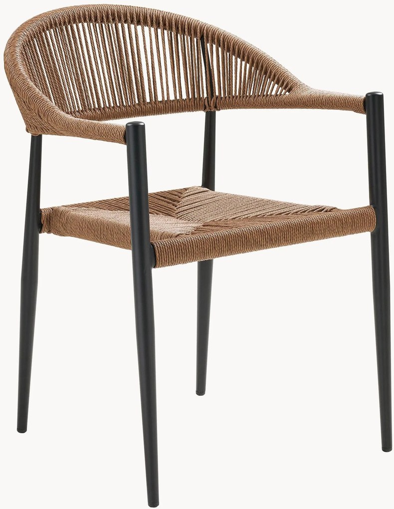 Záhradné jedálenské stoličky's opierkami Canari, 2 ks