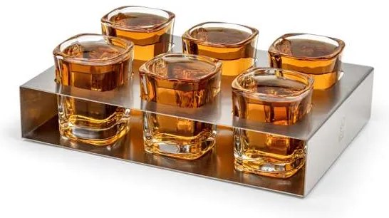 Leopold Vienna poháre na panáky s táckou 50 ml 6 ks