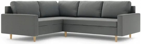 Sedacia súprava do L BELLIS sivej farby 230 x 170 cm