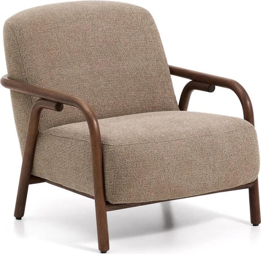 Taupe ženilkové kreslo Sylo – Kave Home