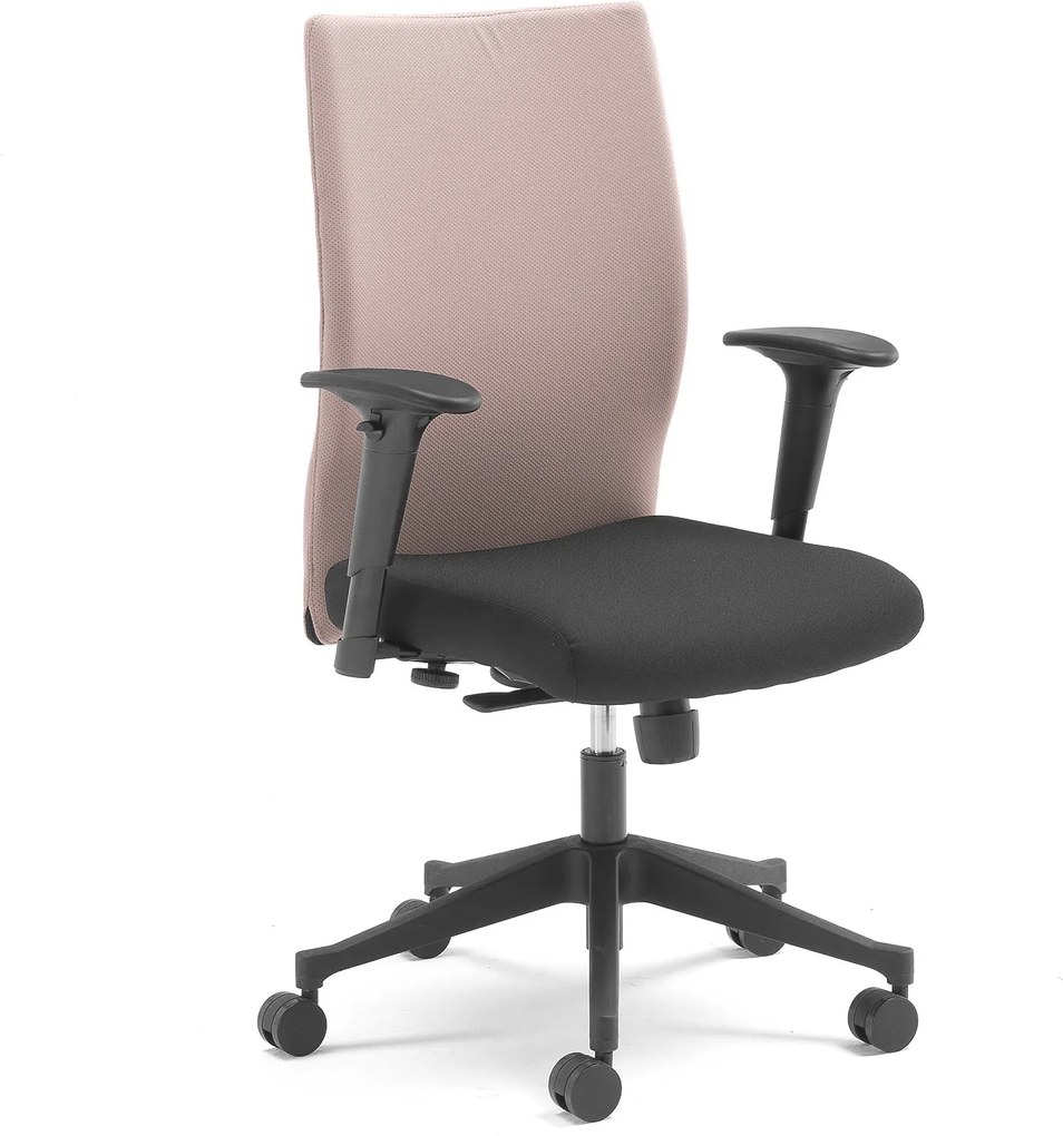 Kancelárska stolička MILTON s odnímateľným poťahom, šedá / čierna