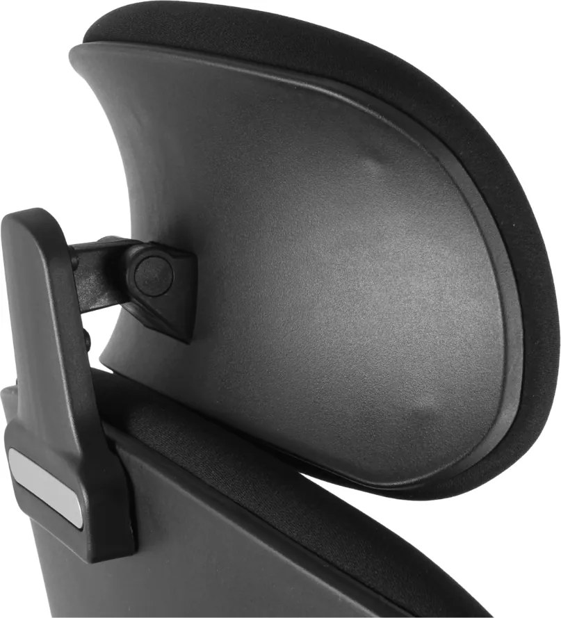 Kancelárska ergonomická stolička Neoseat ROBIN — látka, čierna, nosnosť 150 kg