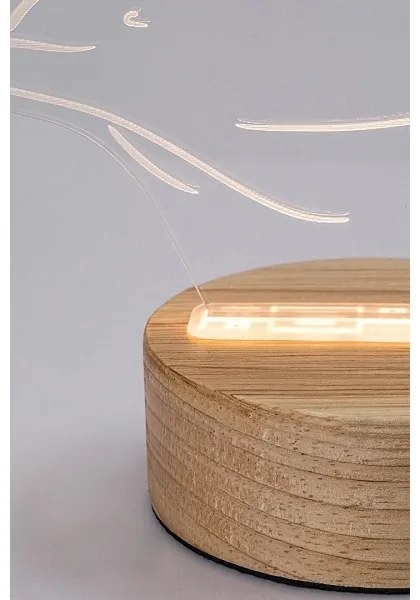 Rabalux 76002 - LED Detská stolná lampička AKALI LED/2W/5V 3000K delfín buk