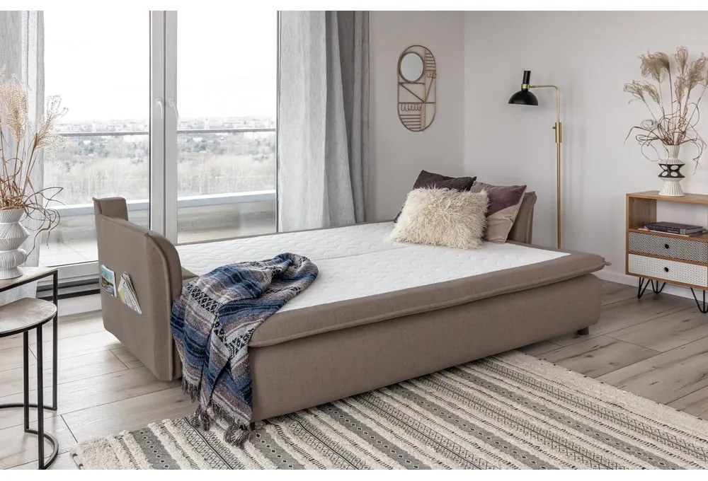 Hnedá rozkladacia pohovka Miuform Charming Charlie