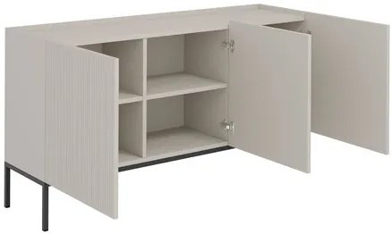 Komoda Zulek 150 3D, Farby: dub artisan / dub artisan + čierna